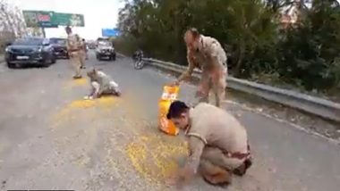 Meerut Police Help Old Man Collect His Spilled Pulses On Road, Teary-Eye Video Alert!