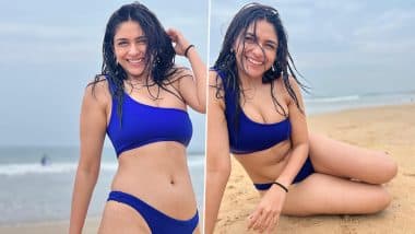 Mrunal Thakur Looks Hot and Stunning in Sexy Blue Bikini From Her Recent Photodump (View Pics)