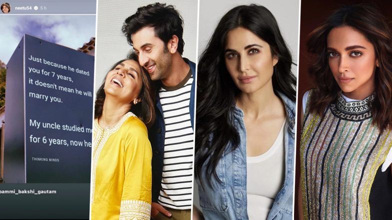 Did Neetu Kapoor Take a Dig at Ranbir Kapoor's Exes Katrina Kaif and Deepika Padukone With Her 'Joke' Insta Post? (View Pic)