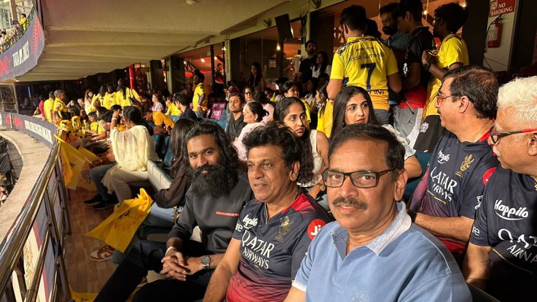 IPL 2023: Dhanush and Shiva Rajkumar Attend Chennai Super Kings vs Royal Challengers Bangalore Match