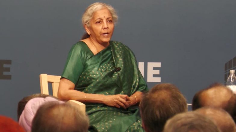 ‘Come Have a Look What’s Happening in India’: Nirmala Sitharaman Gives Detailed Rebuttal of ‘Negative Western Perception’ of India at PIIE (Watch Video)
