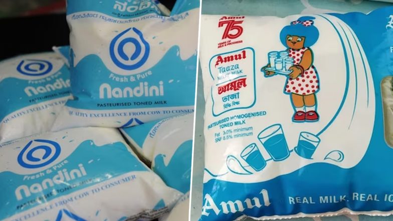 Amul vs Nandini: Amul MD Jayen Mehta Says No Question of Competition, Both Working Together for Several Decades To Make India Largest Producer of Milk in World