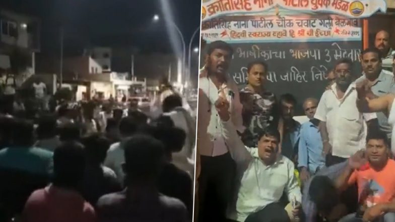 Karnataka Assembly Elections 2023: Sitting MLAs Anil Benake and Mahadevappa Yadawad Dropped From BJP's First List of Candidates, Their Supporters Stage Protest (Watch Videos)