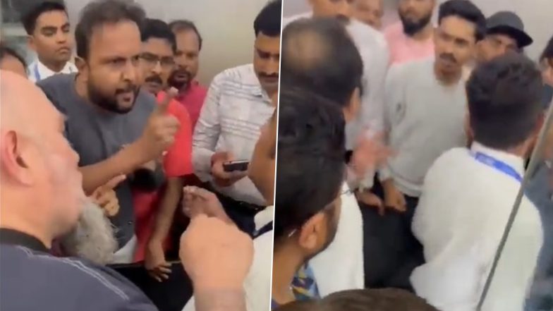 Angry Passengers Fight With GoAir Staff After Airline Cancels Goa-Mumbai Flight, Video of Heated Argument at Airport Goes Viral