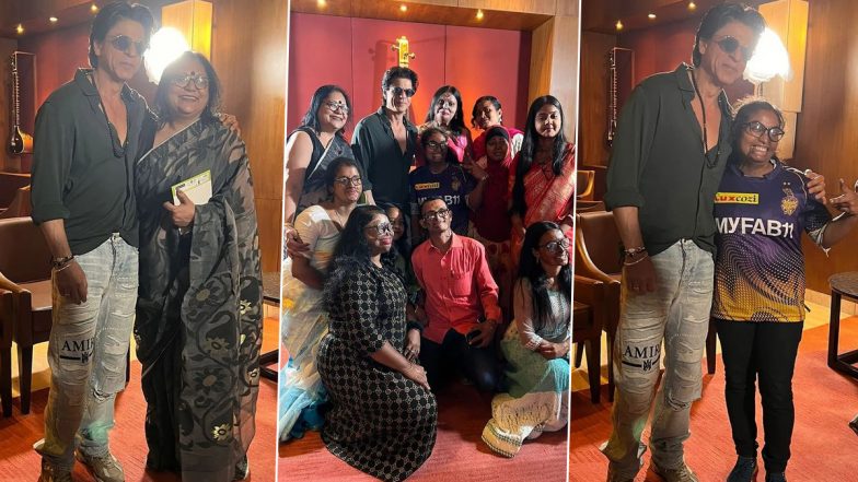 Shah Rukh Khan Spends Time with Acid Attack Survivors Post KKR-RCB Match (View Pics)