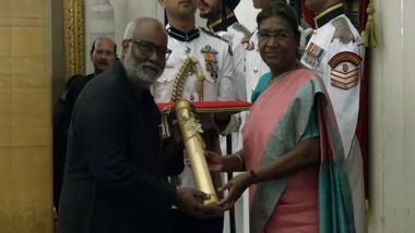 RRR Composer MM Keeravaani Receives Padma Shri from President Droupadi Murmu