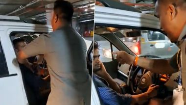 Mumbai Shocker: Security Guard Rain Slaps on Cab Driver at Chhatrapati Shivaji Maharaj International Airport, Video Goes Viral