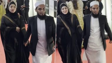 Sana Khan Denies Being Dragged Out by Husband Mufti Anas Saiyad From Baba Siddique’s Iftar Party, Says ‘We Lost Contact With Driver’ (View Post)