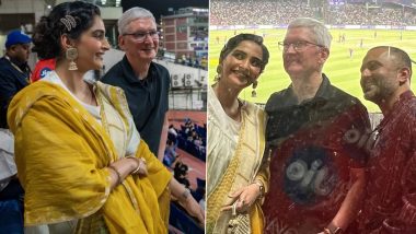 IPL 2023: Sonam Kapoor, Husband Anand Ahuja Enjoy DC Vs KKR Match With Apple CEO Tim Cook (View Pics)