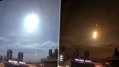 Meteor Over Kyiv: Falling Star Lights Up Sky of War-Battered Ukraine City (Watch Video)