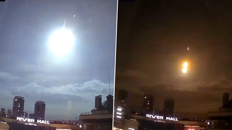 Meteor Over Kyiv: Falling Star Lights Up Sky of War-Battered Ukraine City (Watch Video)