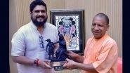 Adipurush Director Om Raut Meets UP CM Yogi Adityanath, Presents Filmmaker with Statue of Chhatrapati Shivaji Maharaj and Raj Mata Jijau (View Post)