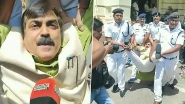 Jivesh Mishra, BJP MLA, Marshalled Out From Bihar Assembly for ‘Creating Ruckus’ in House (Watch Video)