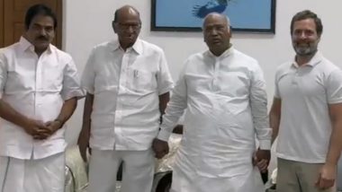 Lok Sabha Elections 2024: We Are United, Says Rahul Gandhi After Meeting Sharad Pawar Over Opposition Unity Ahead of General Polls (Watch Video)