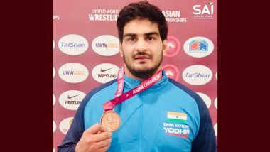 Asian Wrestling Championships 2023: Anirudh Kumar Wins Bronze Medal in Men’s Freestyle 125 kg Category