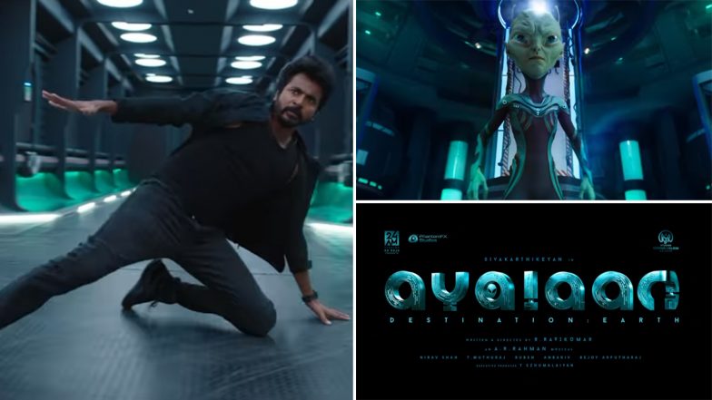 Ayalaan: Sivakarthikeyan Drops Glimpse of His Sci-fi Entertainer With an Alien and It Looks Promising (Watch Video)