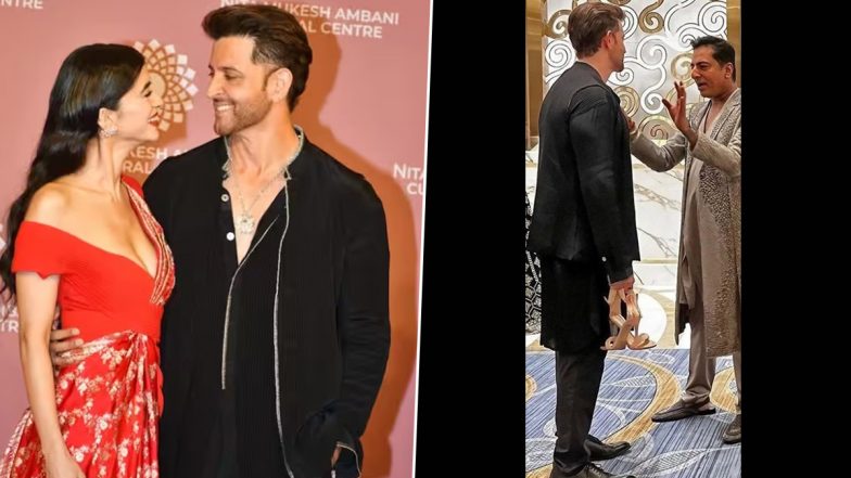 Hrithik Roshan Holding Saba Azad’s Heels in Front of Guests at NMACC Event Is Ultimate Boyfriend Goals! Photos Go Viral