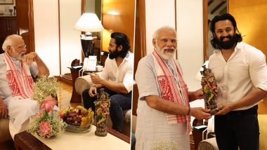 Unni Mukundan Meets PM Narendra Modi in Kochi; Malikappuram Actor Gifts Him a Statue of Lord Krishna and Calls the Meet ‘Best 45 Mins of My Life’ (View Pics)