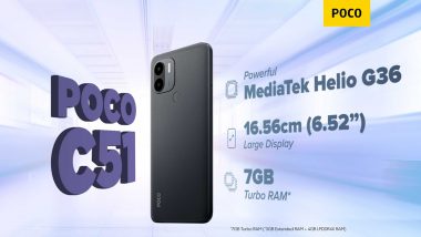 Poco C51 Budget Smartphone Launched in India With Decent Features and Cool Looks; Here’s All the Key Details