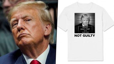 Donald Trump Campaign Starts Selling Merch with Fake Mugshot Due to Real One Not Being Taken (View Pic)