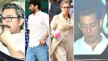 Shah Rukh Khan, Aamir Khan, Salman Khan, Rekha and Other Celebs Attend Pamela Chopra's Prayer Meet (View Pics)