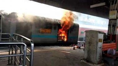Kerala Train Fire Incident: Man Accused of Setting Passenger Ablaze Onboard Train in Kozhikode Arrested by Police From Maharashtra