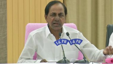 Telangana CM K Chandrasekhar Rao To Unveil 125-Feet Tall BR Ambedkar’s Statue in Hyderabad on April 14 (Watch Video)