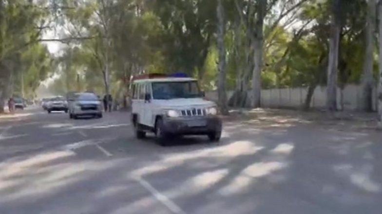 Amritpal Singh Arrested: ‘Waris Punjab De’ Chief Brought to Bathinda Air Force Station Before Departure to Assam (Watch Video)