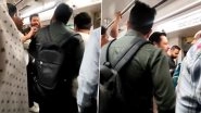 Delhi Metro Fight Video! Two Men Engage in Heated Argument Over Seat, Video Goes Viral
