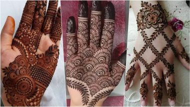 Beautiful Mehndi Designs For Eid al-Adha 2023: From Arabic Mehndi to Indian Henna Patterns; Last-Minute Mehendi Styles to Beautify Your Hands This Bakrid (Watch Videos)