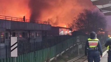 Germany Fire: Hamburg Residents Warned of Smoke, Toxins in Air After Blaze Erupts in Warehouse (Watch Video)