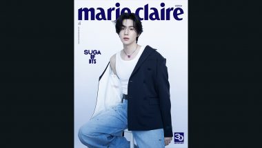BTS’ Suga Looks Insanely Striking in White Vest with Blue Overcoat on the Cover of Marie Claire Korea (View Pic)