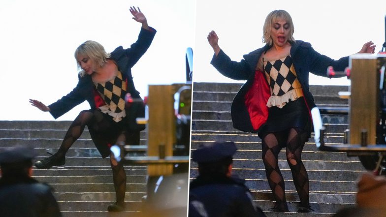 Joker - Folie à Deux: Lady Gaga Spotted Dancing as Harley Quinn on the Iconic Stairs From First Joker Film (View Pics)