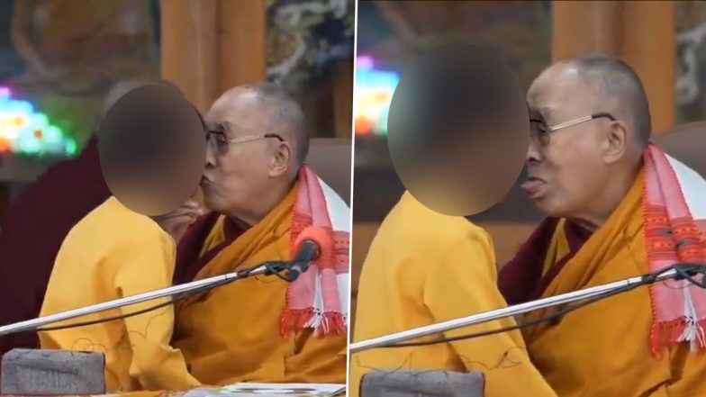 Dalai Lama Apologises After Video of Him Kissing and Asking Minor Boy to 'Suck His Tongue' Went Viral, Says He Regrets Incident