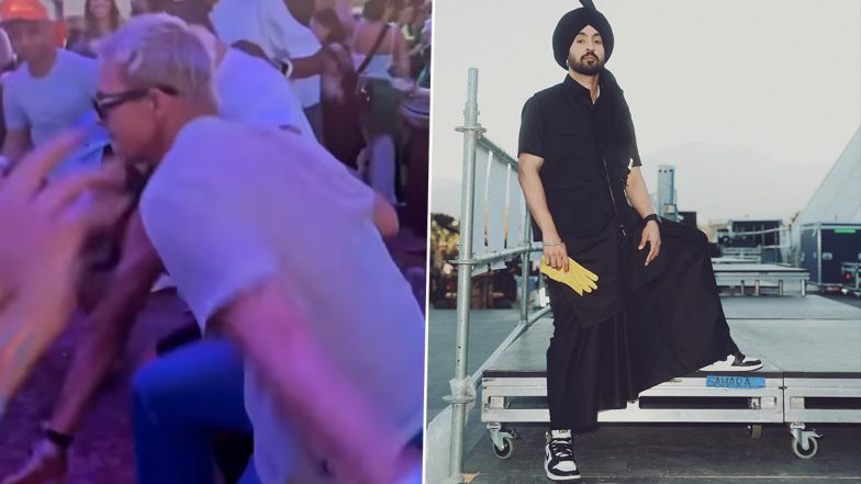 Coachella 2023: Diljit Dosanjh’s Desi Performance at the Music Fest Leaves Diplo Grooving (Watch Video)
