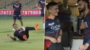 Sunil Chhetri, Indian Football Team Captain, Takes a Stunner in RCB&rsquo;s Practice Session; Calls Virat Kohli &lsquo;Hilarious&rsquo; (Watch Video)