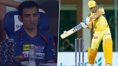 MS Dhoni Hits Back to Back Sixes During CSK vs LSG IPL 2023 Match, Fans Highlight Gautam Gambhir's Reaction As Memes Galore on Twitter