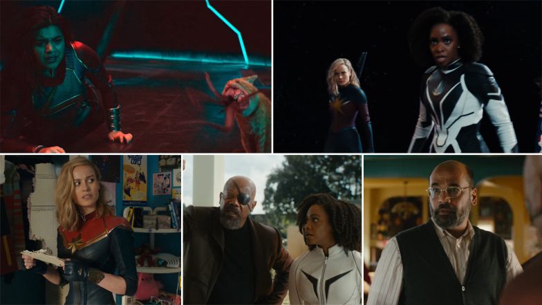 The Marvels Teaser: Teyonah Parris, Brie Larson, Iman Vellani Are a Trio of Serious Girl Power! Park Seo Joon’s First Look in Captain Marvel Sequel Unveiled (Watch Video)