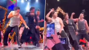 Shah Rukh Khan, Varun Dhawan, Ranveer Singh Win the Internet With Their Dashing Dance Performance on 'Jhoome Jo Pathaan' at NMACC (Watch Video)