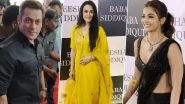 Salman Khan, Pooja Hegde, Preity Zinta and More Attend Baba Siddique and Zeeshan Siddique&rsquo;s Iftar Party (Watch Videos)