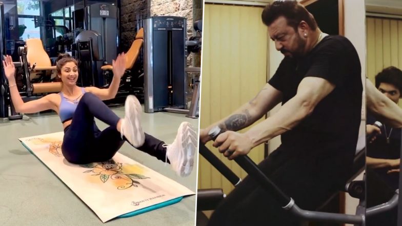 Monday Motivation Alert: Shilpa Shetty and Sanjay Dutt Sweat It Out at Gym and Set Some Serious Fitness Goals