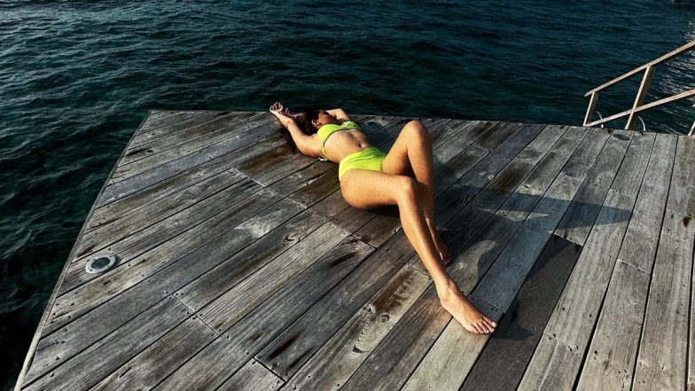 Tara Sutaria Raises the Temperature in a Hot Neon Green Bikini, View Pic from Her Vacay in Maldives