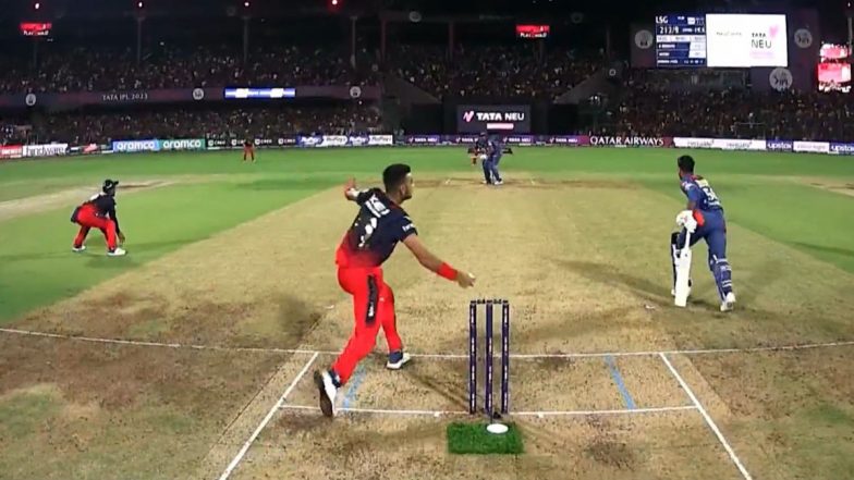 Why Was Ravi Bishnoi Given Not Out Despite Harshal Patel Hitting the Stumps After Failed ‘Mankad Run Out’ Attempt in RCB vs LSG IPL 2023 Match?