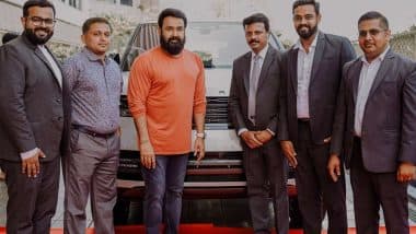 Mohanlal Buys Luxurious Range Rover SUV Car Worth Rs 4 Crore; Check Out Viral Pics and Video!