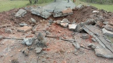 India News | IED Explosion by Naxals Damage Road in Chhattisgarh's Potampara