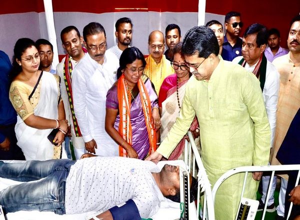 India News | People Throng Blood Donation Camps Across Tripura Upon CM Manik Saha's Call