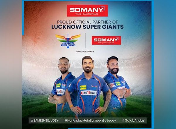 Business News | Somany Ceramics Marks Its Entry in IPL 2023 as the Official Partner of Lucknow Super Giants