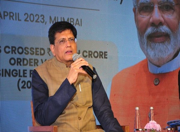 India News | Union Minister Piyush Goyal Lauds GeM Crossing Gross Merchandise Value of Rs 2 Lakh Cr in 2022-23