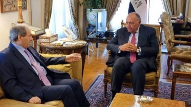 World News | Syrian Foreign Minister Meets Egyptian Counterpart in Cairo