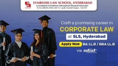Business News | SLS Hyderabad's BA-LLB and BBA-LLB: Explore New-age Career Opportunities, Apply Now Via SLAT 2023